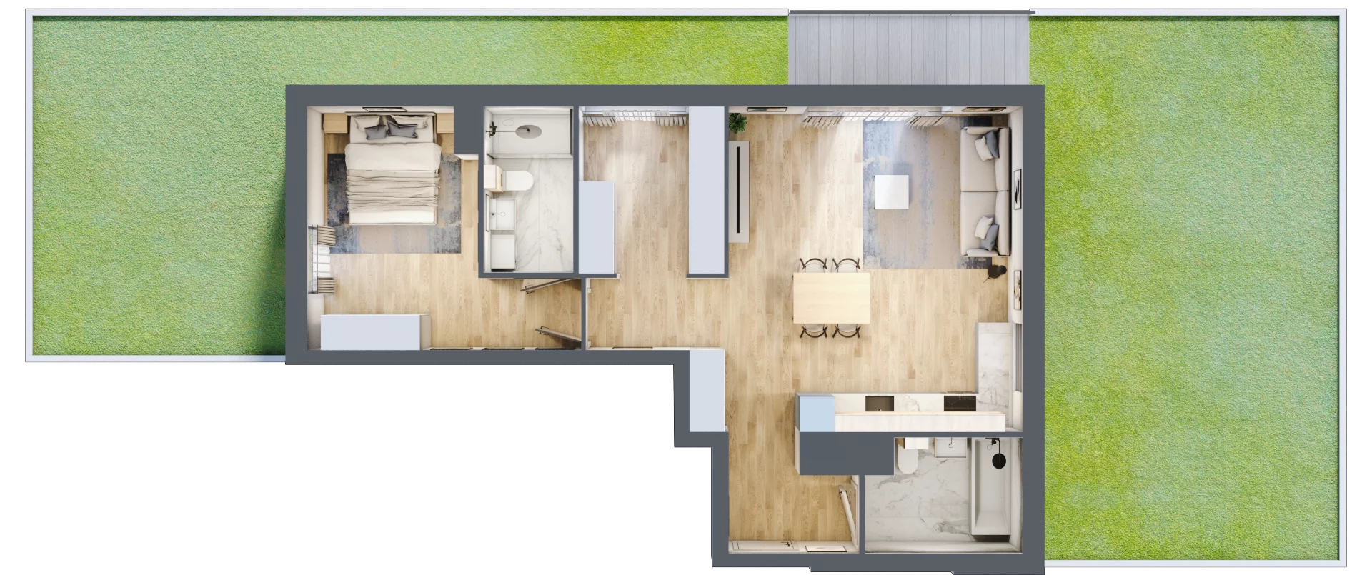 2 pokoje, mieszkanie 66,94 m², parter, oferta nr AB0006/4, M Bemowo 4, Warszawa, Bemowo, Chrzanów, ul. Szeligowska