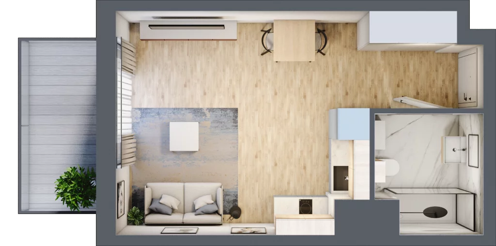 1 pokój, mieszkanie 28,03 m², piętro 5, oferta nr AB0506/4, M Bemowo 4, Warszawa, Bemowo, Chrzanów, ul. Szeligowska