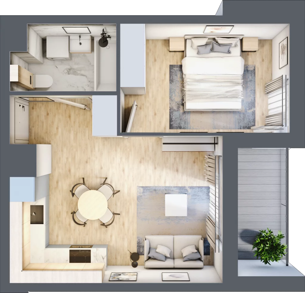 2 pokoje, mieszkanie 35,32 m², piętro 5, oferta nr AB0502/4, M Bemowo 4, Warszawa, Bemowo, Chrzanów, ul. Szeligowska