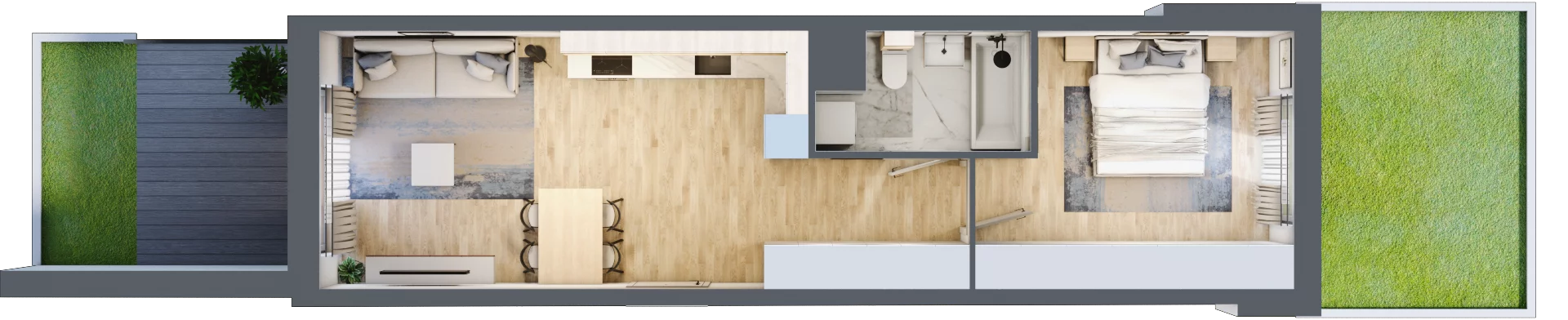 2 pokoje, mieszkanie 45,16 m², parter, oferta nr BB0001/4, M Bemowo 4, Warszawa, Bemowo, Chrzanów, ul. Szeligowska