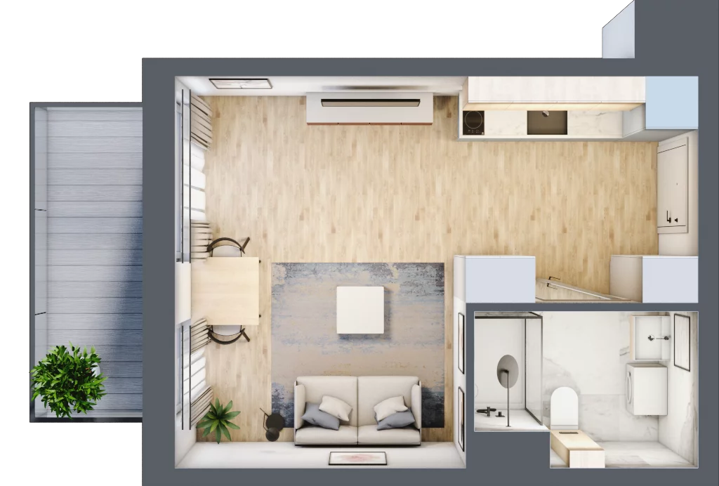 1 pokój, mieszkanie 26,13 m², piętro 4, oferta nr BA0404/4, M Bemowo 4, Warszawa, Bemowo, Chrzanów, ul. Szeligowska