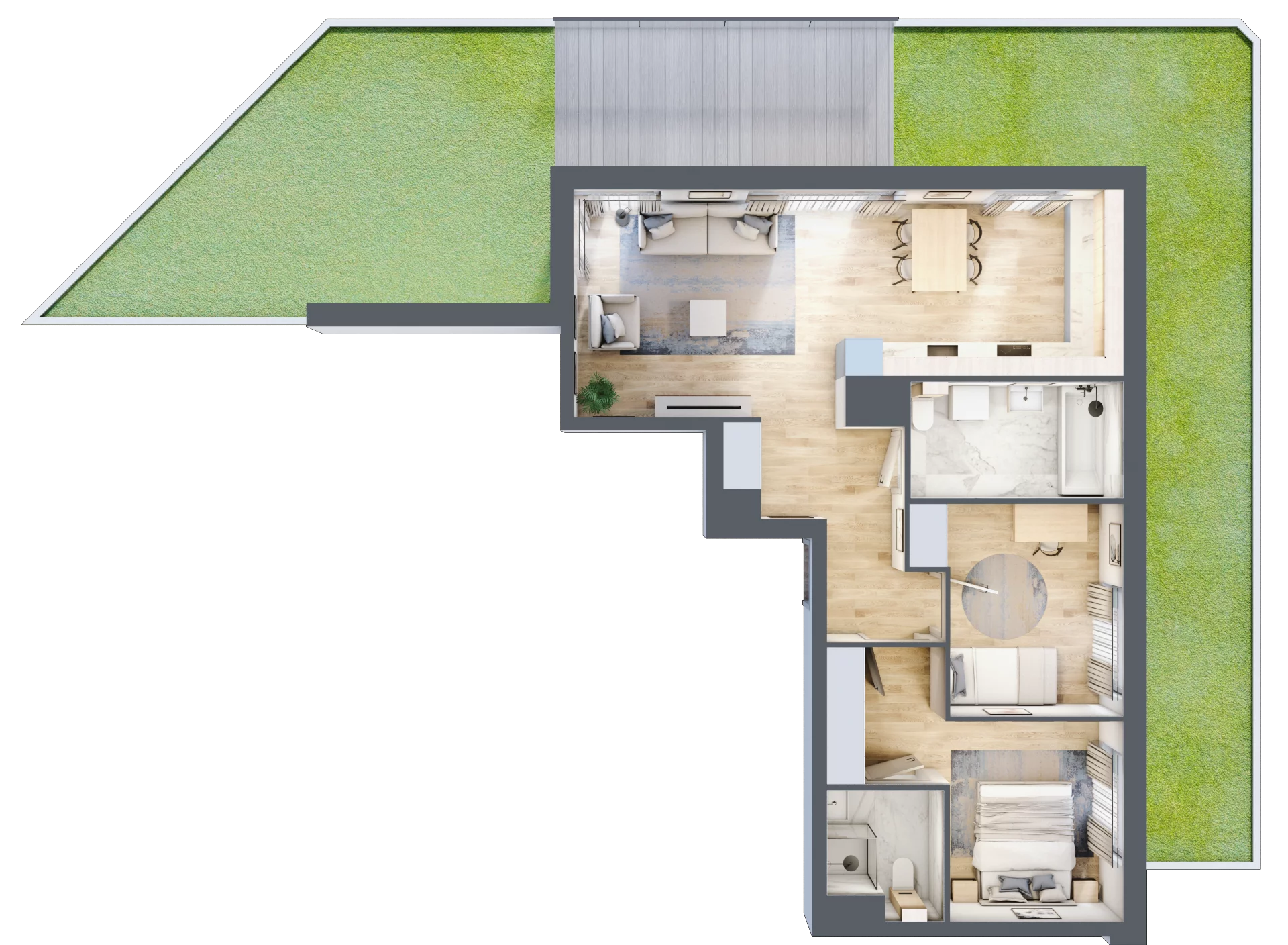 3 pokoje, mieszkanie 68,88 m², parter, oferta nr BA0005/4, M Bemowo 4, Warszawa, Bemowo, Chrzanów, ul. Szeligowska