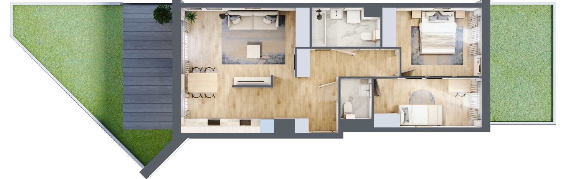 3 pokoje, mieszkanie 68,97 m², parter, oferta nr BC0001/4, M Bemowo 4, Warszawa, Bemowo, Chrzanów, ul. Szeligowska