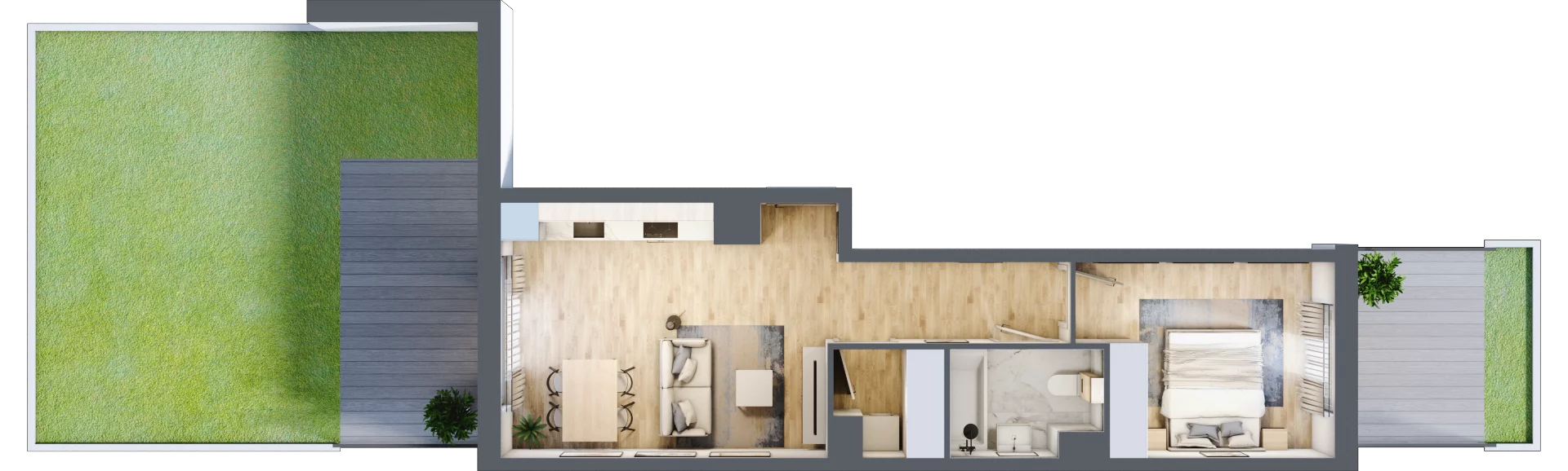 2 pokoje, mieszkanie 44,60 m², parter, oferta nr BB0003/4, M Bemowo 4, Warszawa, Bemowo, Chrzanów, ul. Szeligowska
