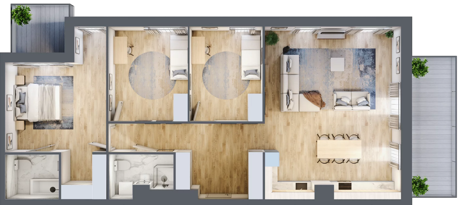 4 pokoje, apartament 111,13 m², piętro 4, oferta nr B.40, Apartamenty Kapitanat bud. B, Gdańsk, Śródmieście, ul. Stępkarska / Wiosny Ludów