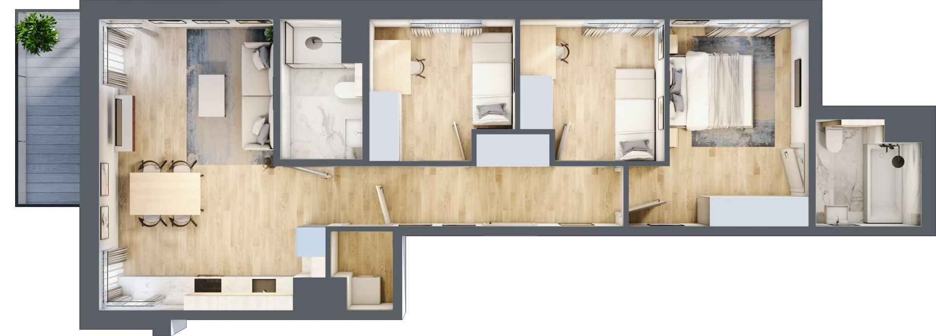 4 pokoje, mieszkanie 72,12 m², piętro 3, oferta nr D/25, Mokotów Sportowy 1 B, Warszawa, Mokotów, Augustówka, ul. Antoniewska