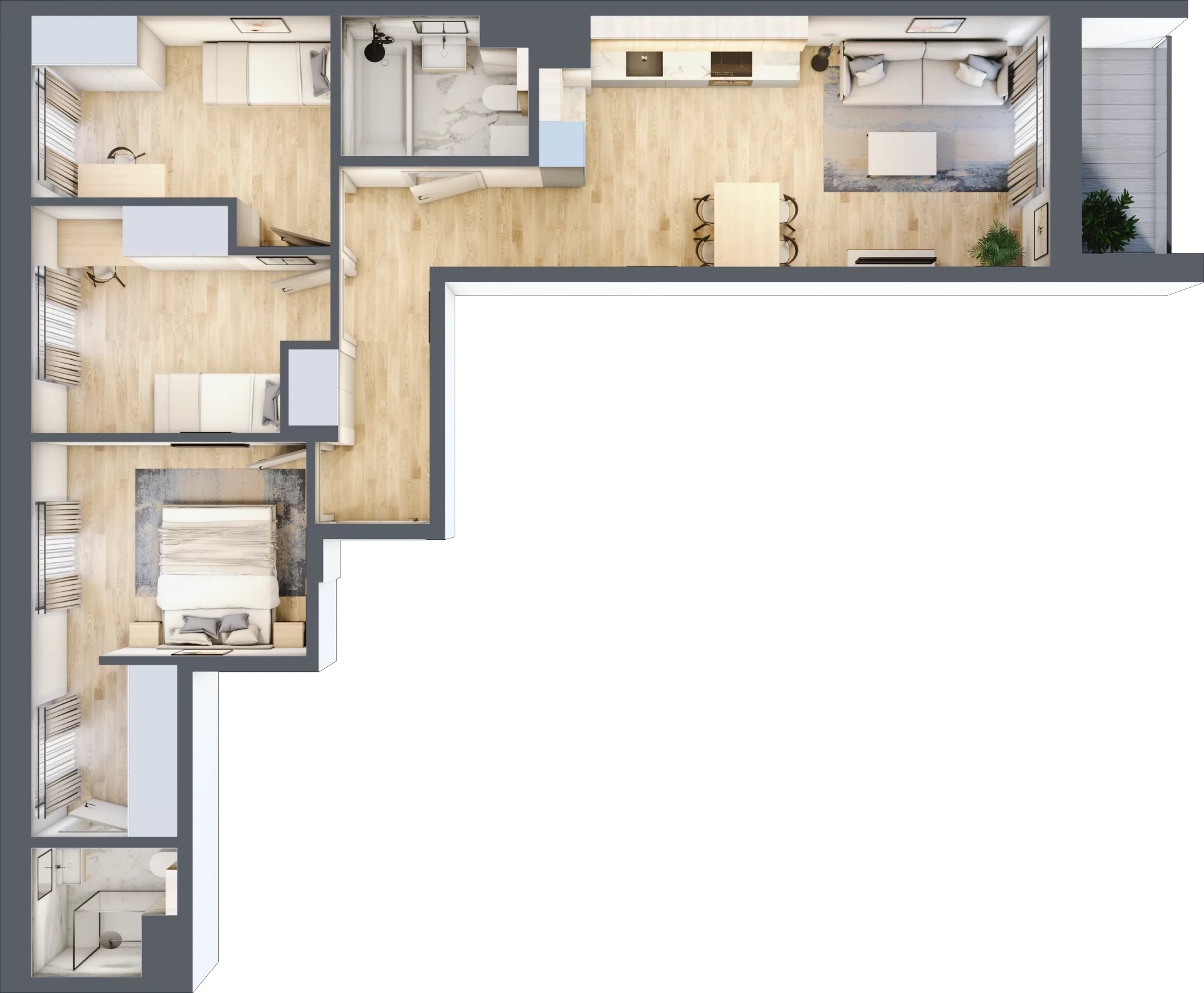 4 pokoje, mieszkanie 72,72 m², piętro 3, oferta nr A/26, Mokotów Sportowy 3, Warszawa, Mokotów, Augustówka, ul. Antoniewska
