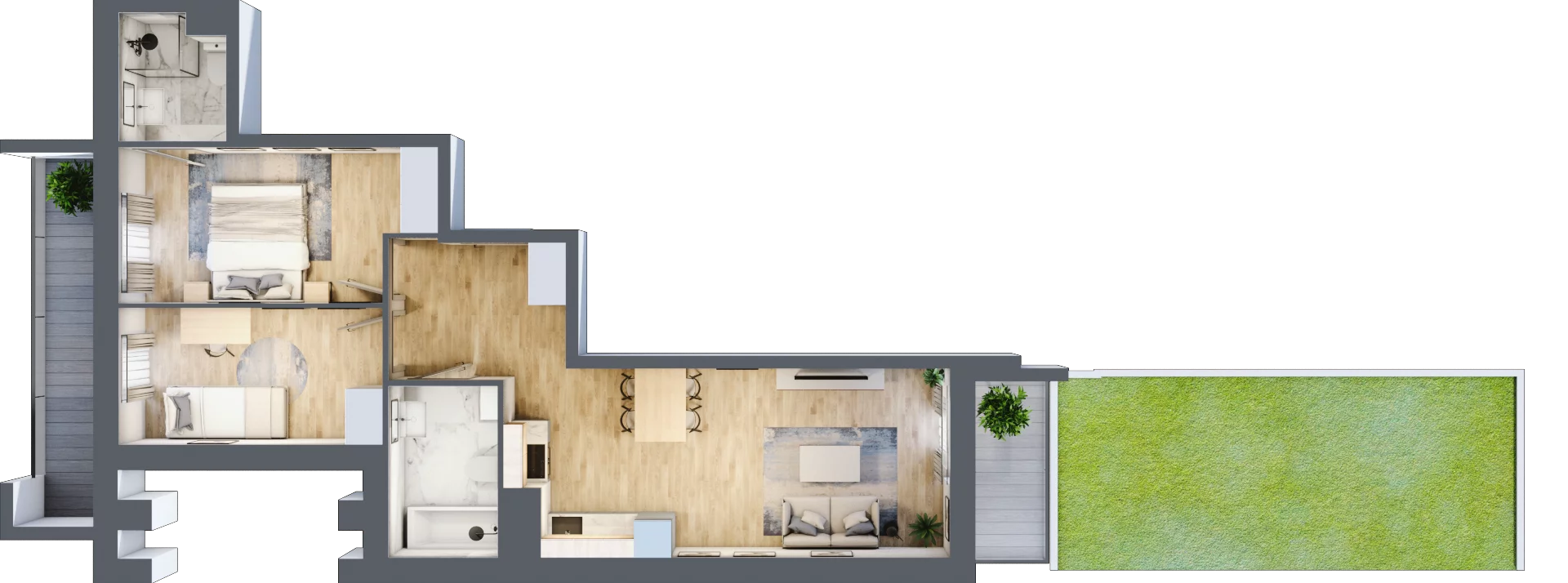 3 pokoje, mieszkanie 58,05 m², parter, oferta nr III/E227, Miasteczko Nova Sfera, Warszawa, Białołęka, Żerań, ul. Marywilska