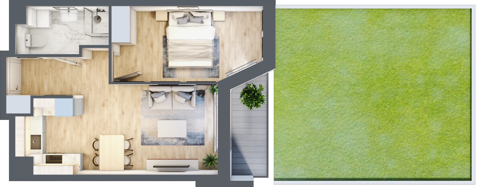 2 pokoje, mieszkanie 40,82 m², parter, oferta nr III/E228, Miasteczko Nova Sfera, Warszawa, Białołęka, Żerań, ul. Marywilska
