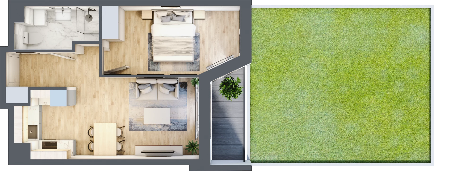 2 pokoje, mieszkanie 40,82 m², parter, oferta nr III/E212, Miasteczko Nova Sfera, Warszawa, Białołęka, Żerań, ul. Marywilska