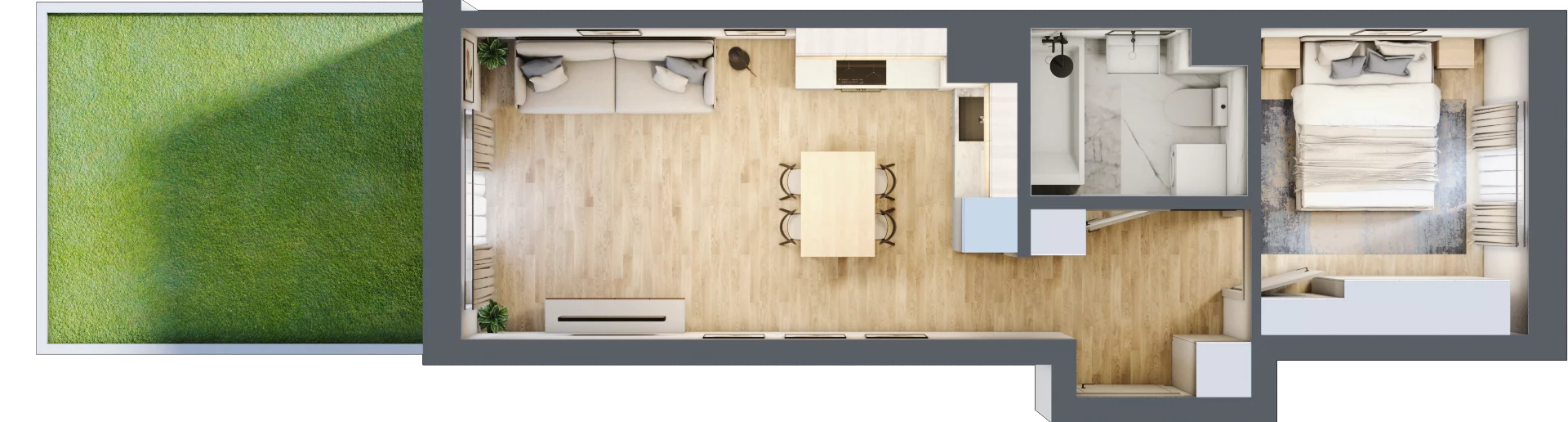 2 pokoje, mieszkanie 38,84 m², parter, oferta nr XI/50, Metro Art 11, Warszawa, Praga Południe, Kamionek, ul. Żupnicza / Chodakowska