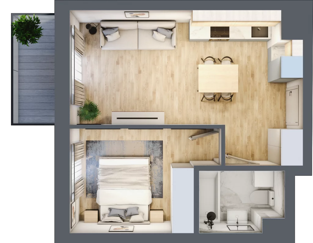 2 pokoje, mieszkanie 36,94 m², piętro 5, oferta nr XI/68, Metro Art 11, Warszawa, Praga Południe, Kamionek, ul. Żupnicza / Chodakowska