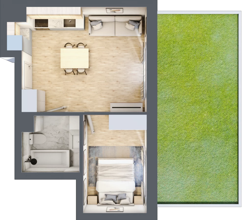 2 pokoje, mieszkanie 35,90 m², parter, oferta nr XI/71, Metro Art 11, Warszawa, Praga Południe, Kamionek, ul. Żupnicza / Chodakowska