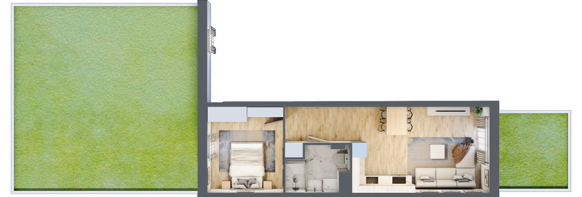 2 pokoje, mieszkanie 38,76 m², parter, oferta nr VII/41, Nova Viva Garden 7, Warszawa, Białołęka, Brzeziny, ul. Pawła Włodkowica 11C