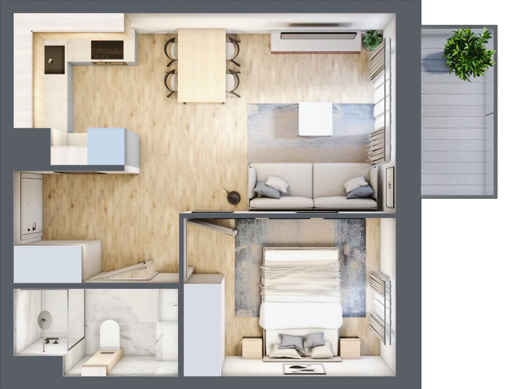 2 pokoje, mieszkanie 34,90 m², piętro 2, oferta nr VIII/86, Nova Viva Garden 8, Warszawa, Białołęka, Brzeziny, ul. Włodkowica 11D