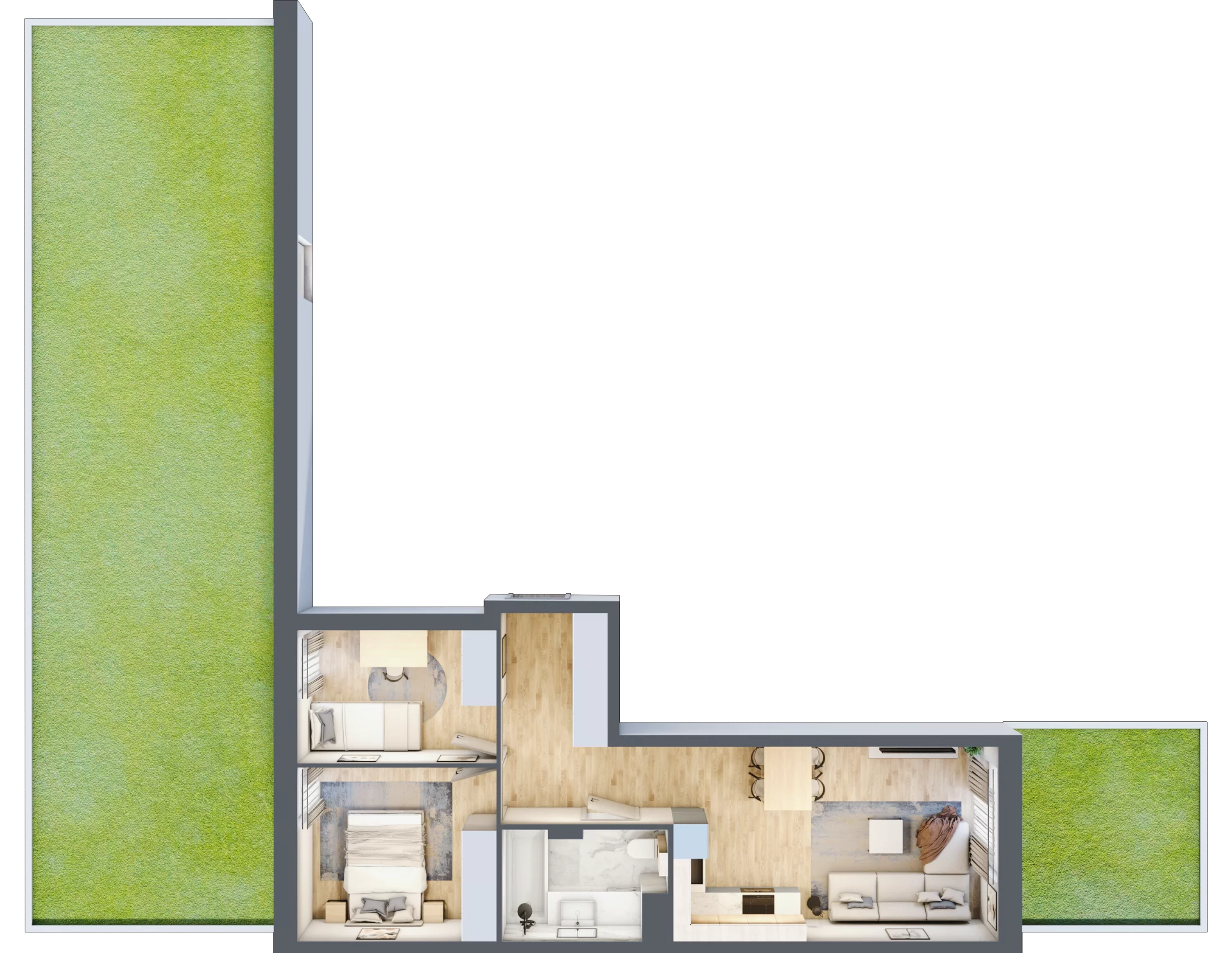3 pokoje, mieszkanie 50,45 m², parter, oferta nr VIII/39, Nova Viva Garden 8, Warszawa, Białołęka, Brzeziny, ul. Włodkowica 11D