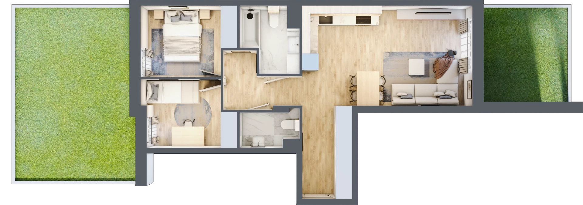 3 pokoje, mieszkanie 56,92 m², parter, oferta nr VIII/7, Nova Viva Garden 8, Warszawa, Białołęka, Brzeziny, ul. Włodkowica 11D