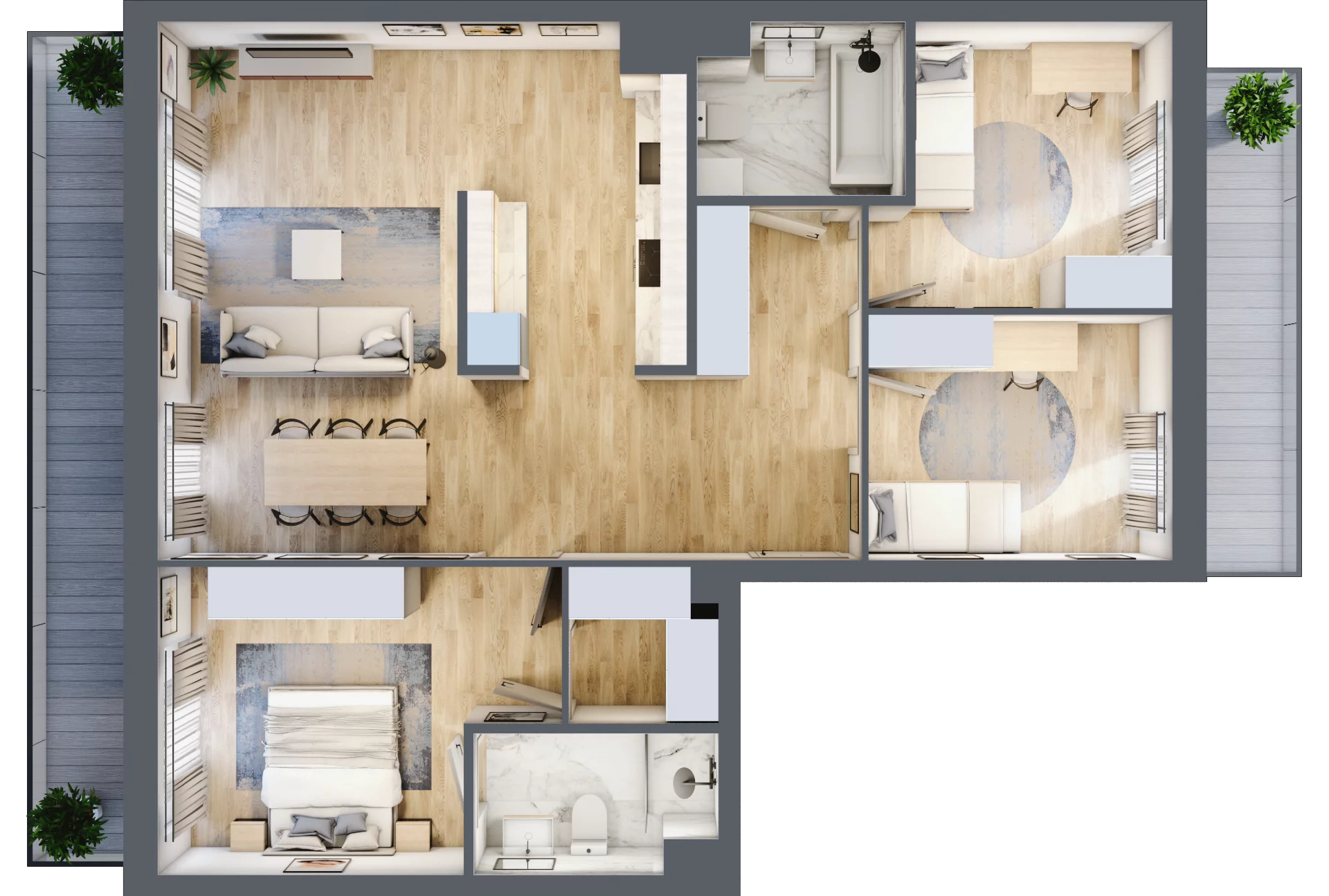 4 pokoje, mieszkanie 90,64 m², piętro 1, oferta nr VII/50, Metro Art 7, Warszawa, Praga Południe, Kamionek, ul. Chodakowska 36
