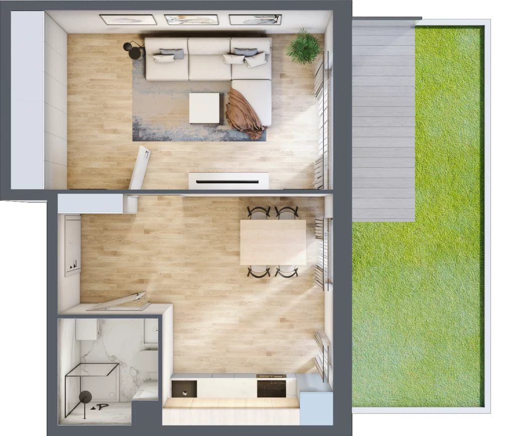 1 pokój, apartament inwestycyjny 38,82 m², parter, oferta nr 3, Stalowa 65 - przy stacji metra, Warszawa, Praga Północ, Nowa Praga, ul. Stalowa 65