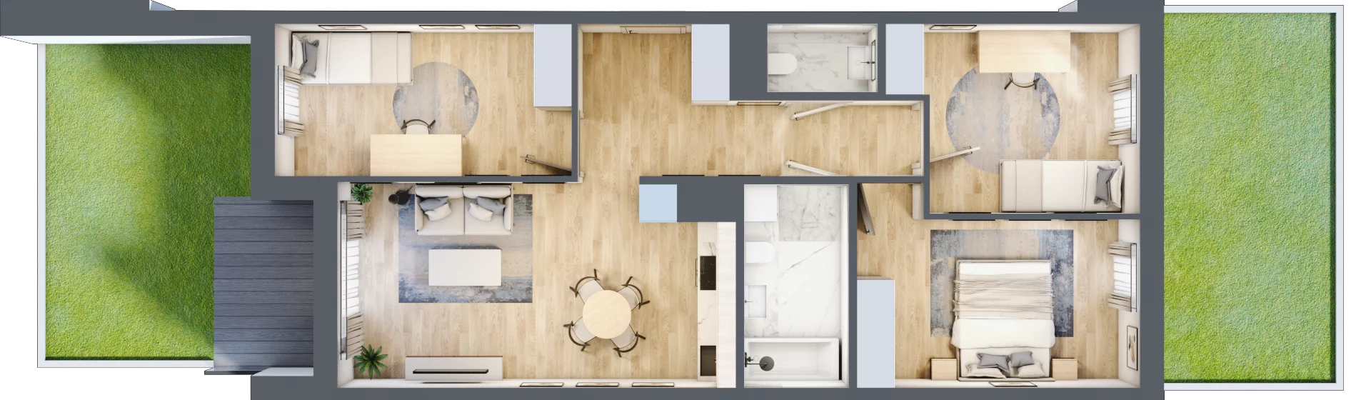 4 pokoje, mieszkanie 71,79 m², parter, oferta nr E_35, 3 Ogrody, Zamienie, ul. Anyżkowa