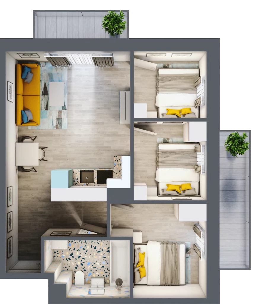 4 pokoje, mieszkanie 54,38 m², piętro 1, oferta nr 13, Gościniec 15, Warszawa, Wesoła, ul. Gościniec 15