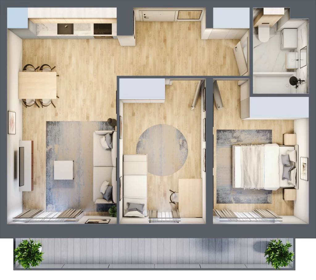 3 pokoje, mieszkanie 52,97 m², piętro 4, oferta nr LAK1M18, Lipa Piotrowska, Wrocław, Lipa Piotrowska, Psie Pole, ul. Szałwiowa 6