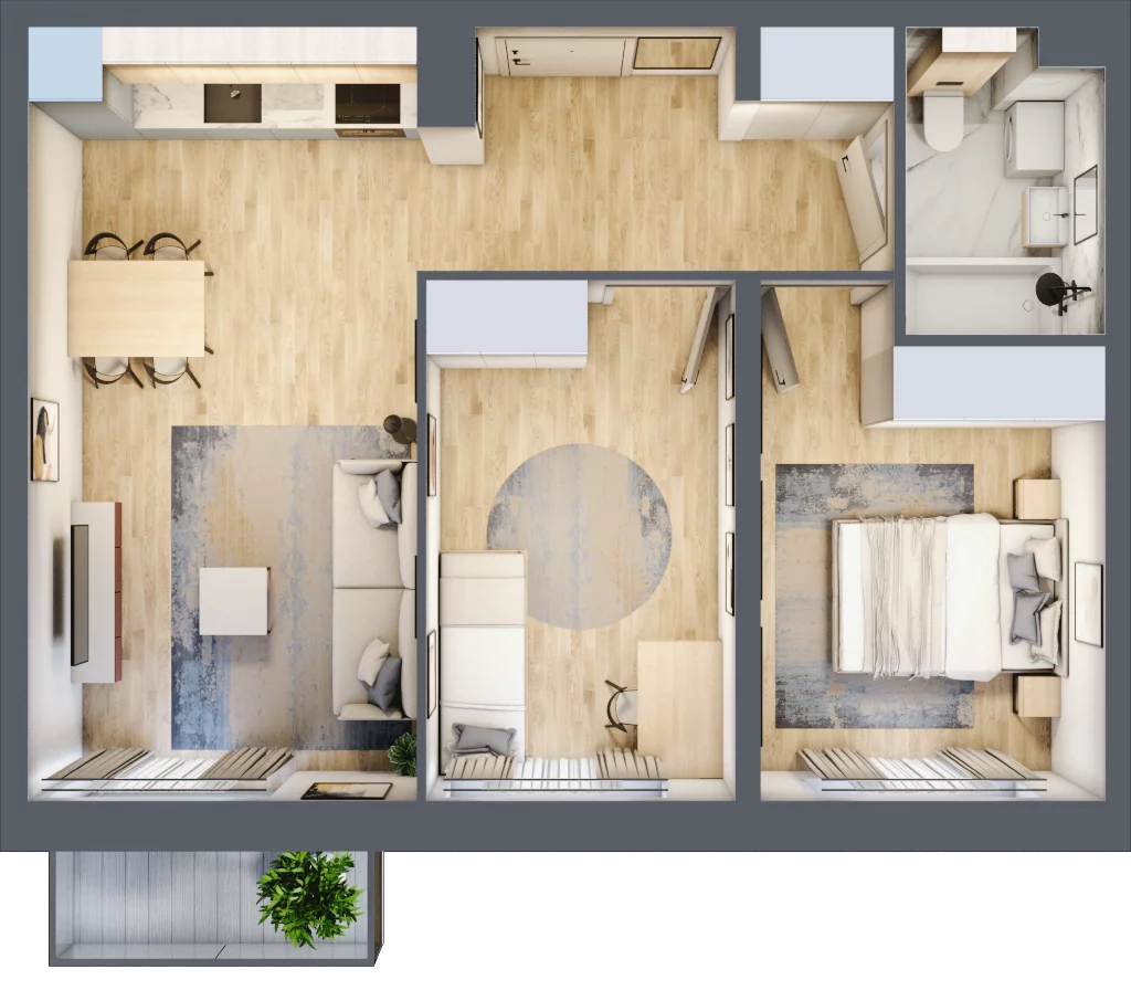 3 pokoje, mieszkanie 52,97 m², piętro 4, oferta nr LAK2M26, Lipa Piotrowska, Wrocław, Lipa Piotrowska, Psie Pole, ul. Szałwiowa 6