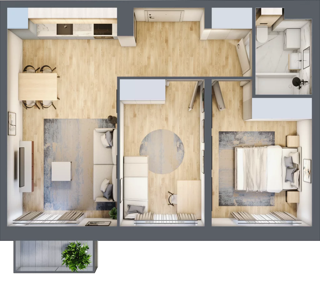 3 pokoje, mieszkanie 52,71 m², piętro 4, oferta nr LAK2M27, Lipa Piotrowska, Wrocław, Lipa Piotrowska, Psie Pole, ul. Szałwiowa 6