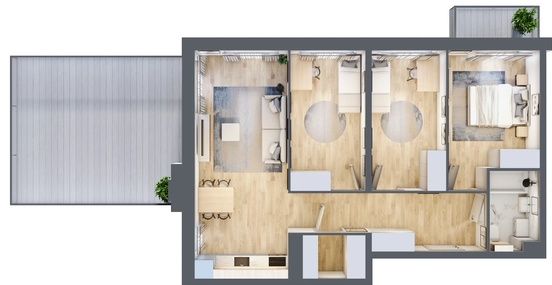 4 pokoje, mieszkanie 74,04 m², piętro 1, oferta nr LBK1M22, Lipa Piotrowska, Wrocław, Lipa Piotrowska, Psie Pole, ul. Szałwiowa 6