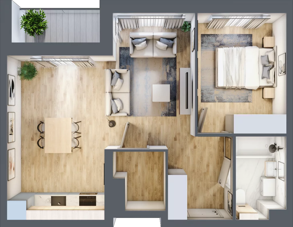 2 pokoje, mieszkanie 50,05 m², piętro 1, oferta nr LBK1M13, Lipa Piotrowska, Wrocław, Lipa Piotrowska, Psie Pole, ul. Szałwiowa 6