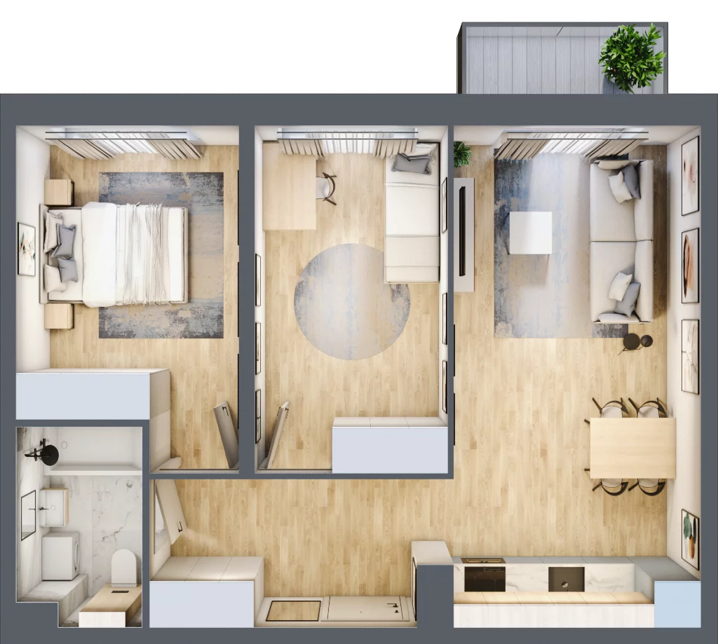 3 pokoje, mieszkanie 55,39 m², piętro 4, oferta nr LBK1M60, Lipa Piotrowska, Wrocław, Lipa Piotrowska, Psie Pole, ul. Szałwiowa 6