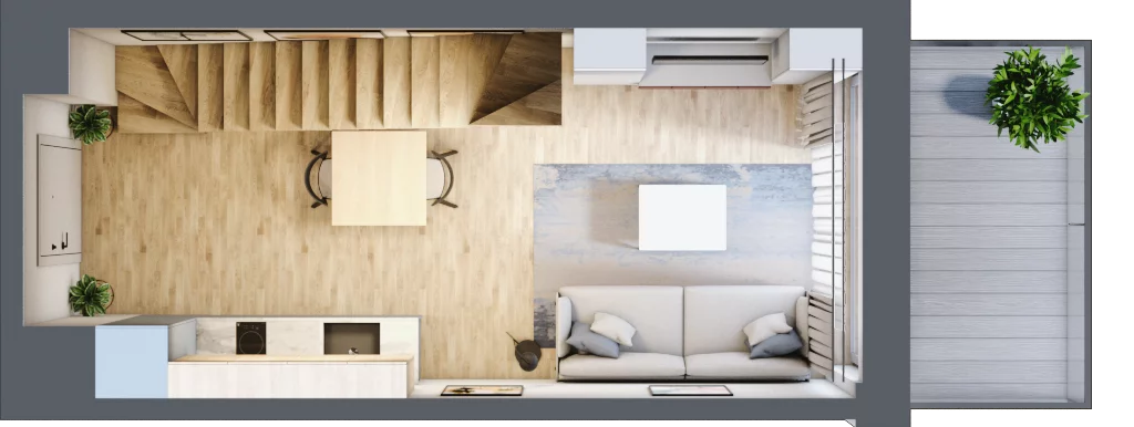 2 pokoje, apartament inwestycyjny 36,90 m², piętro 3, oferta nr MN53, Apartamenty Wypoczynkowa, Jastrzębia Góra, ul. Wypoczynkowa