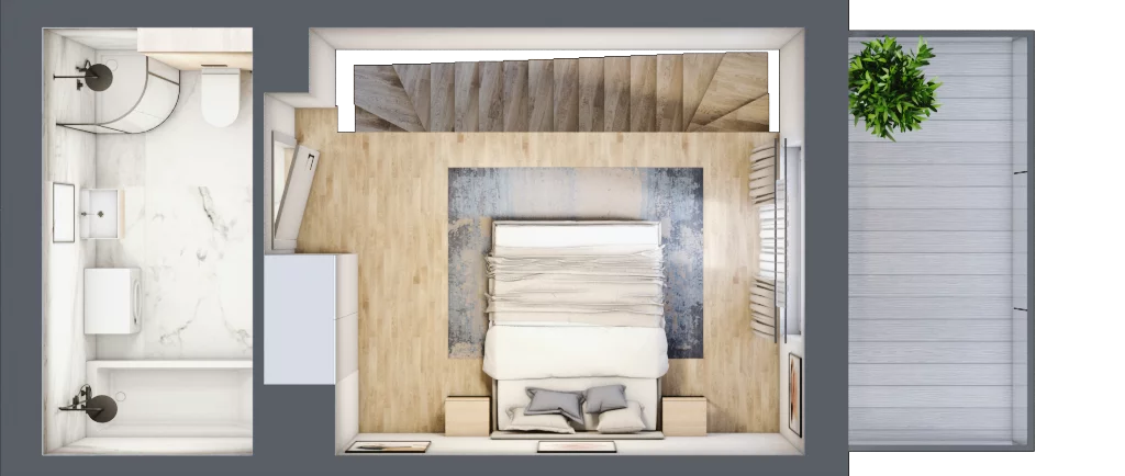 2 pokoje, apartament inwestycyjny 42,56 m², piętro 3, oferta nr MN55, Apartamenty Wypoczynkowa, Jastrzębia Góra, ul. Wypoczynkowa