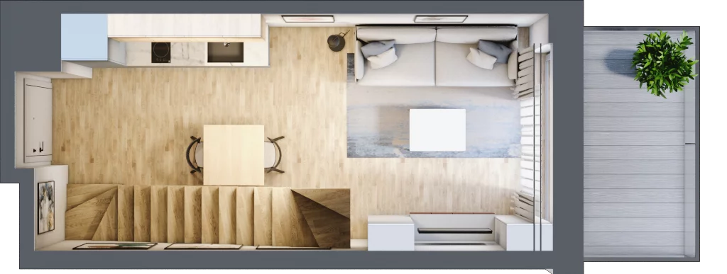2 pokoje, apartament inwestycyjny 35,74 m², piętro 3, oferta nr MN54, Apartamenty Wypoczynkowa, Jastrzębia Góra, ul. Wypoczynkowa