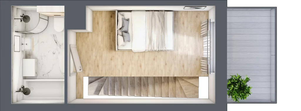 2 pokoje, apartament inwestycyjny 35,74 m², piętro 3, oferta nr MN54, Apartamenty Wypoczynkowa, Jastrzębia Góra, ul. Wypoczynkowa