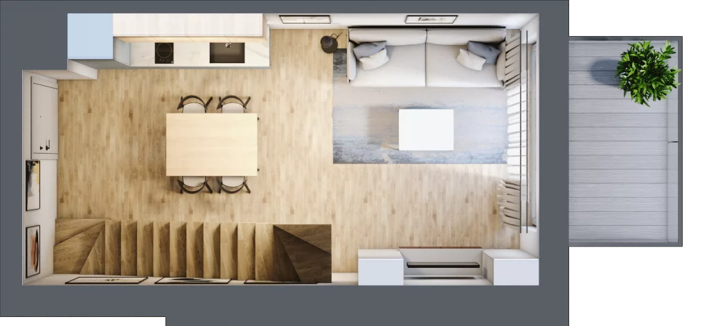 2 pokoje, apartament inwestycyjny 42,51 m², piętro 3, oferta nr MN56, Apartamenty Wypoczynkowa, Jastrzębia Góra, ul. Wypoczynkowa