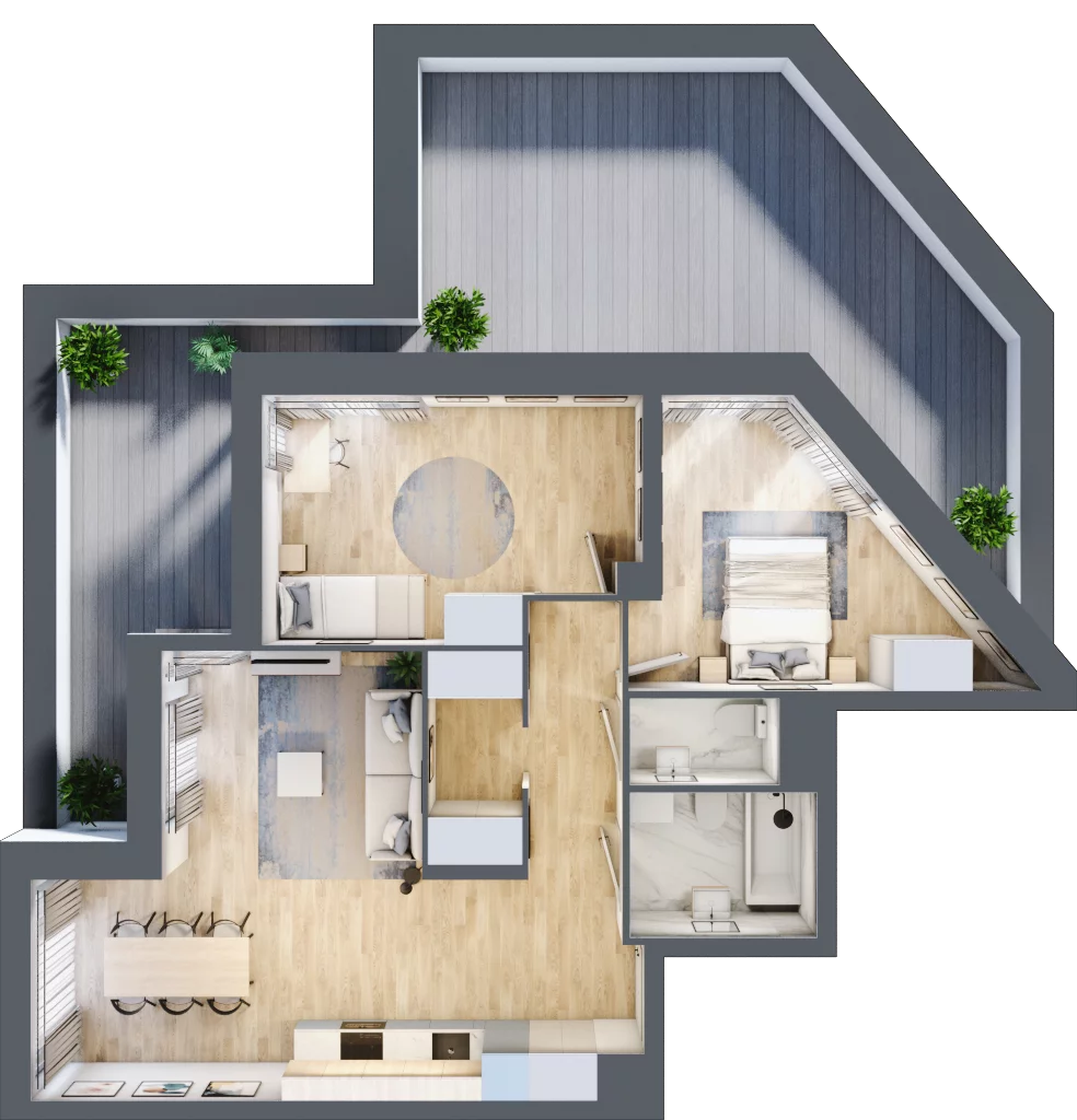 3 pokoje, apartament 72,73 m², piętro 5, oferta nr 1BA0501, Awangarda Mogilska, Kraków, Prądnik Czerwony, Rakowice, ul. Mogilska 126