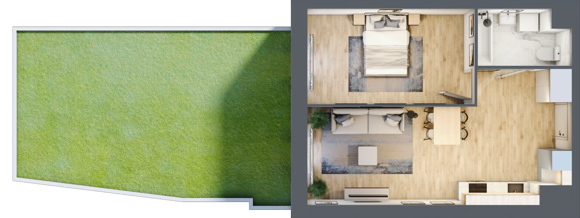 2 pokoje, apartament 46,10 m², parter, oferta nr 1BE0001, Awangarda Mogilska, Kraków, Prądnik Czerwony, Rakowice, ul. Mogilska 126