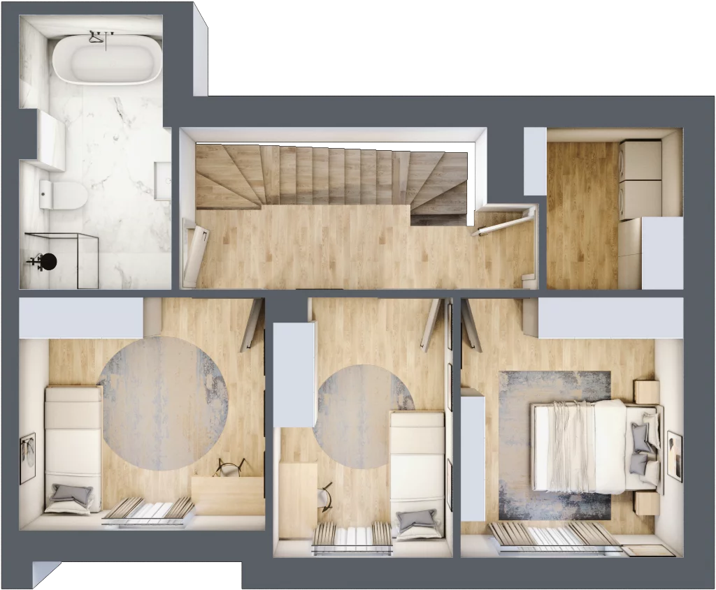 Dom 110,44 m², oferta nr 1, Kozacki Zakątek, Białystok, Zawady, ul. Bohuna