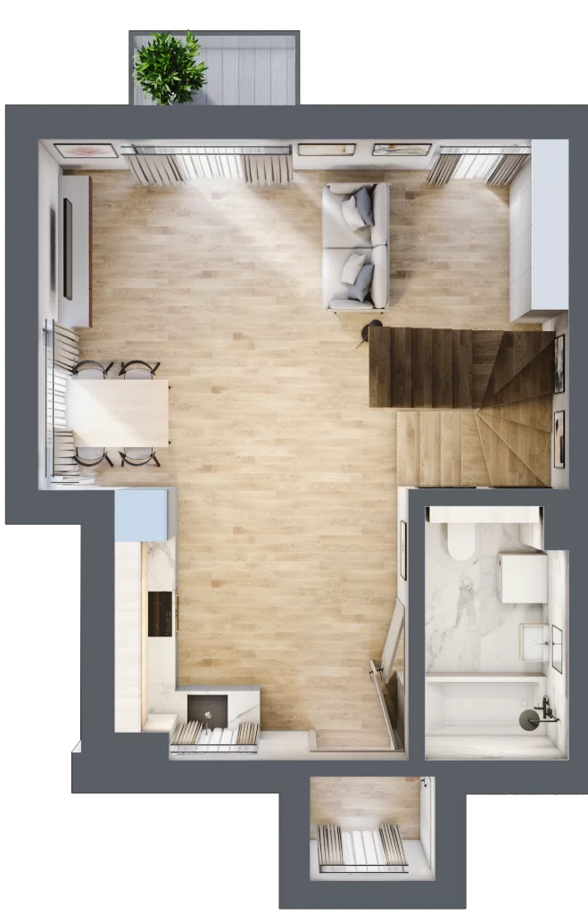 3 pokoje, apartament 60,91 m², piętro 1, oferta nr MECHELINKI.M2, Porto Mare, Mechelinki, ul. Zatokowa