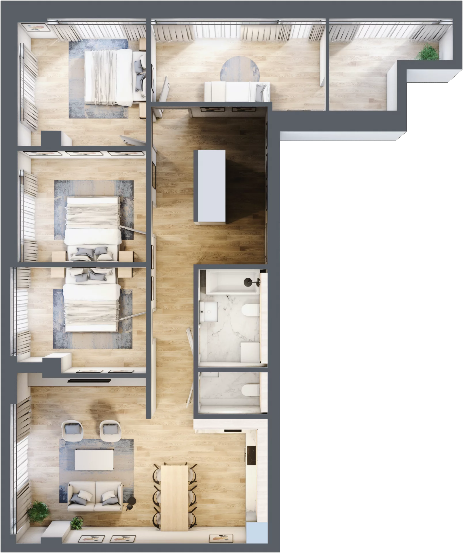 5 pokoi, apartament 116,69 m², piętro 32, oferta nr W181, Olszynki Park, Rzeszów, Śródmieście, ul. Szopena