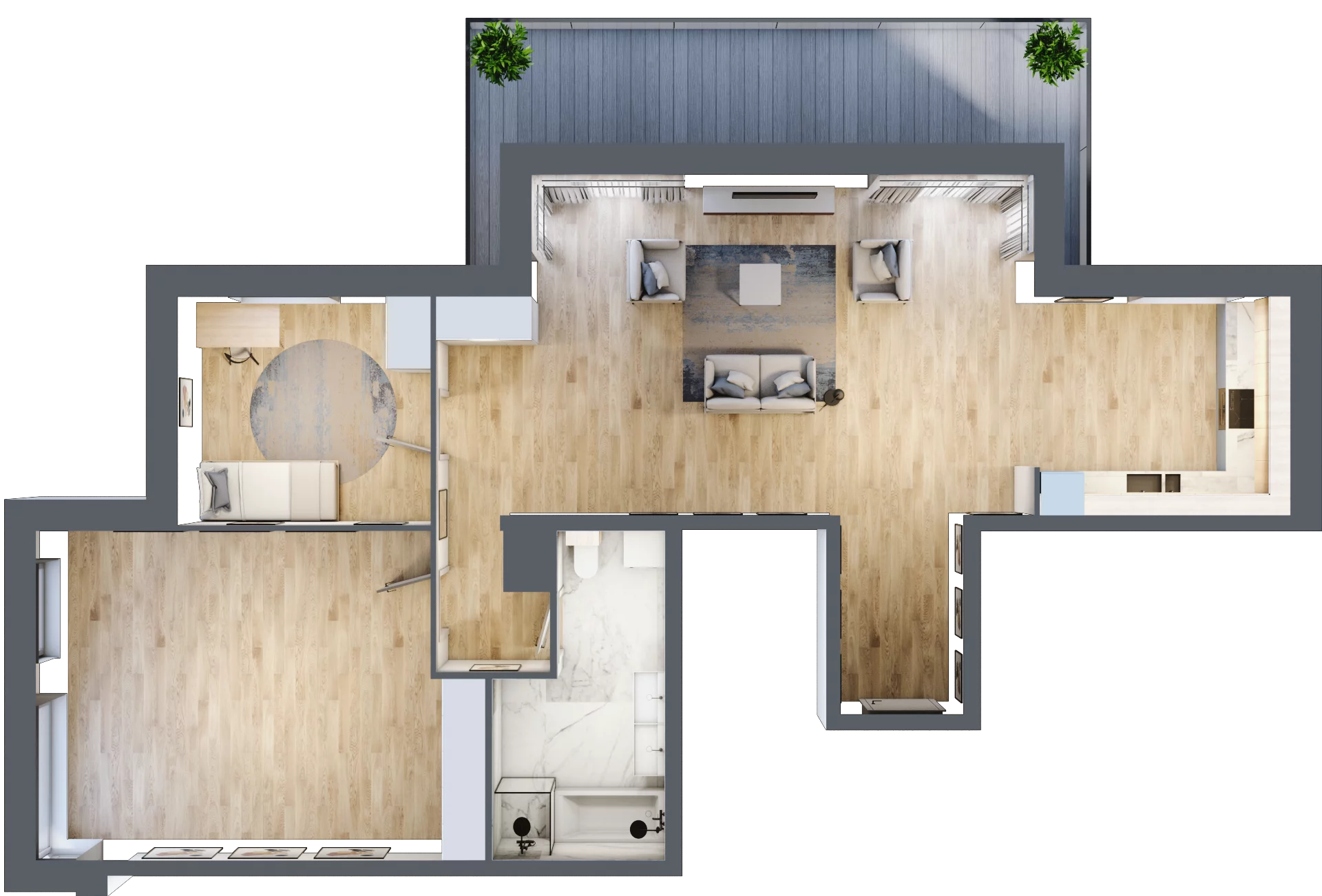 4 pokoje, mieszkanie 102,19 m², piętro 5, oferta nr 5_55, Rezydencja Góra Kalwaria Budynek C, Góra Kalwaria, Moczydłów, ul. Długa