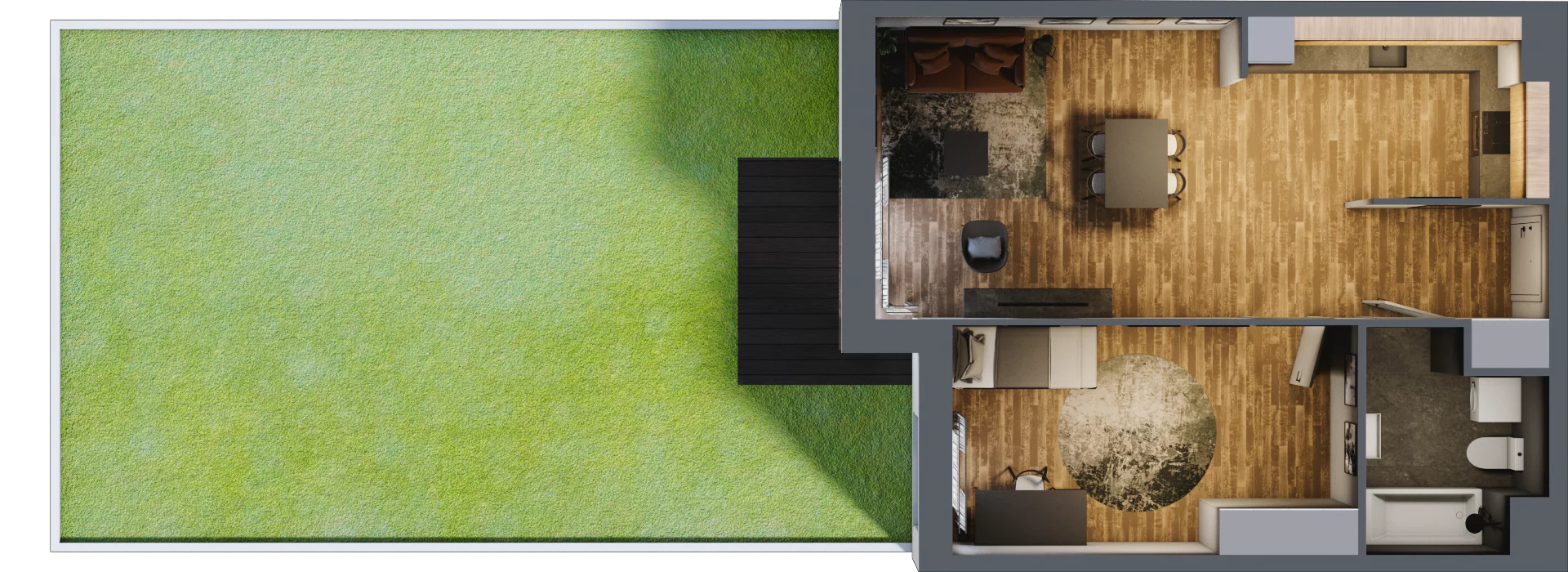 2 pokoje, mieszkanie 56,03 m², parter, oferta nr 0/7, Rezydencja Góra Kalwaria Budynek D, Góra Kalwaria, Moczydłów, ul. Długa