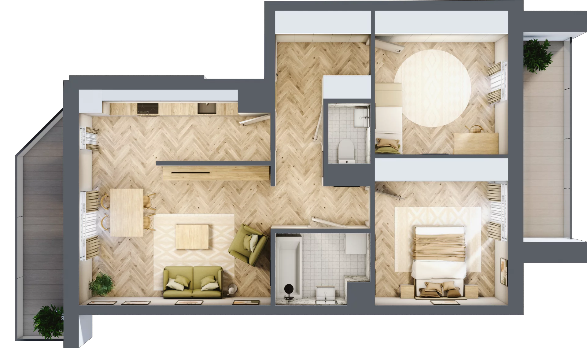 3 pokoje, mieszkanie 69,12 m², piętro 3, oferta nr M138, Nałęczowska - etap II, Lublin, Szerokie, ul. Nałęczowska 67