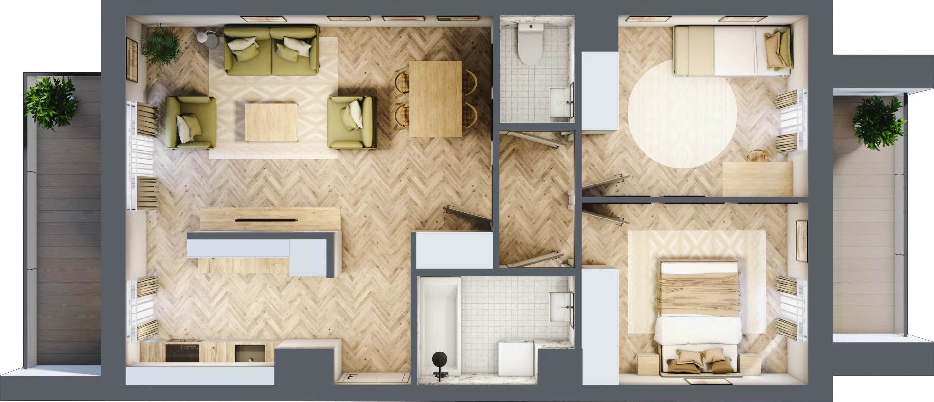 3 pokoje, mieszkanie 62,10 m², piętro 6, oferta nr M167, Nałęczowska - etap II, Lublin, Szerokie, ul. Nałęczowska 67