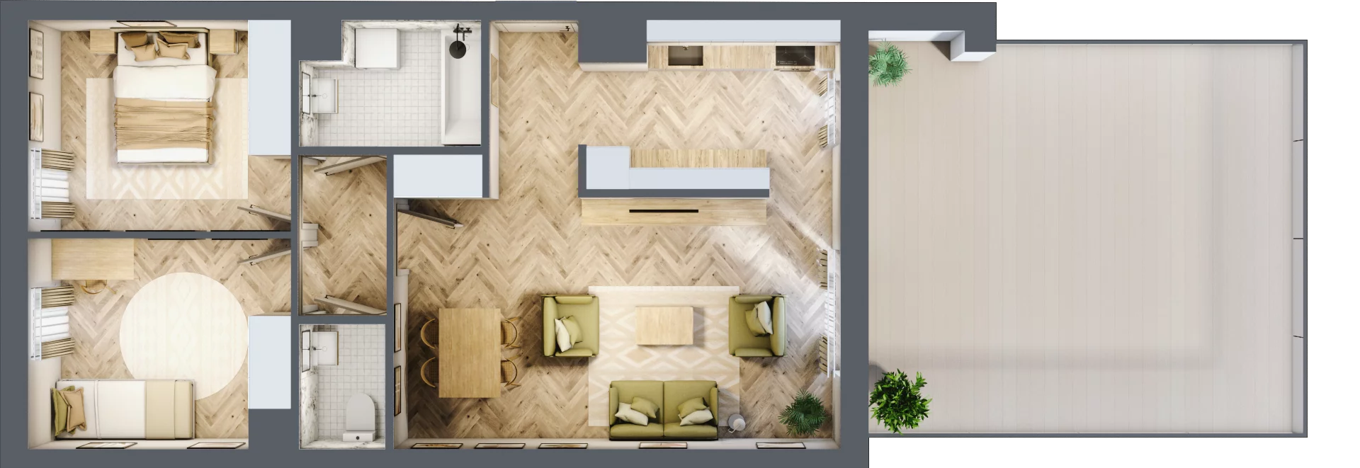 3 pokoje, mieszkanie 64,03 m², piętro 1, oferta nr M115, Nałęczowska - etap II, Lublin, Szerokie, ul. Nałęczowska 67