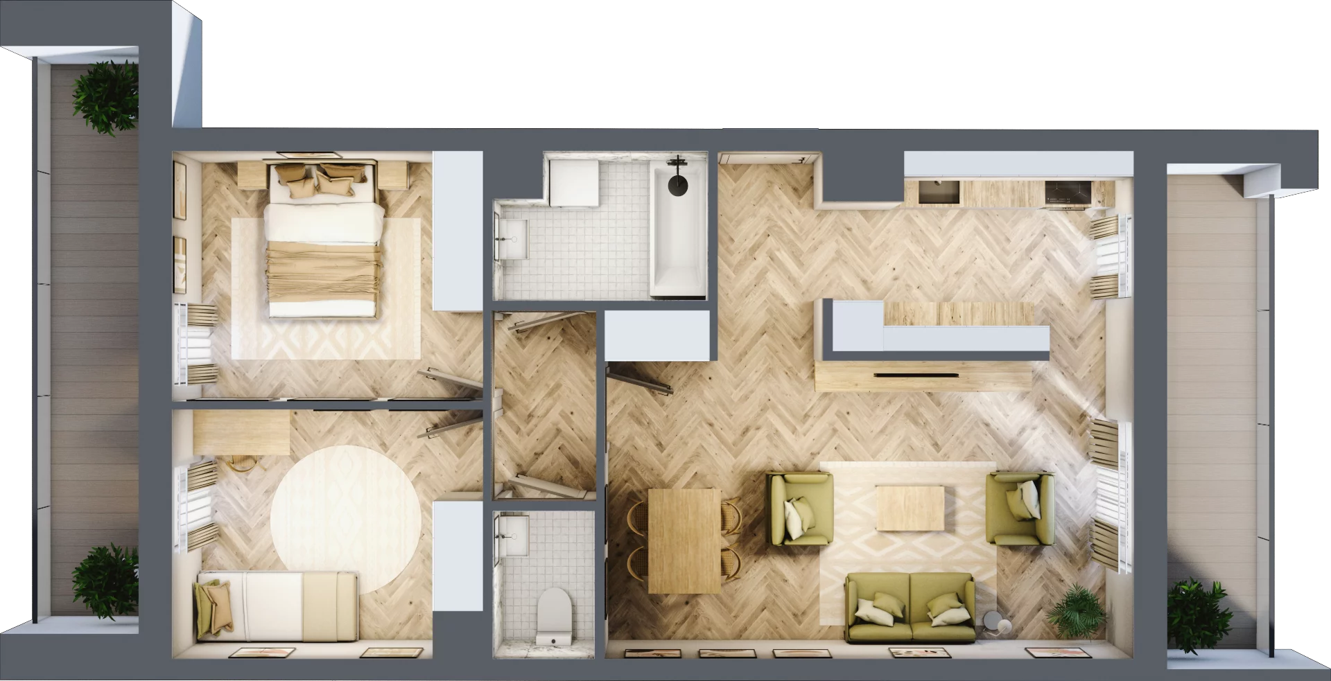 3 pokoje, mieszkanie 64,03 m², piętro 2, oferta nr M118, Nałęczowska - etap II, Lublin, Szerokie, ul. Nałęczowska 67