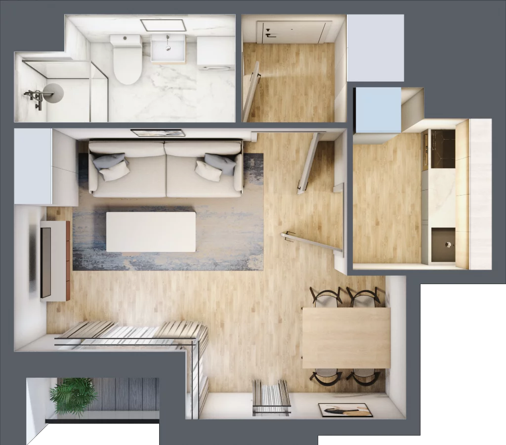 1 pokój, mieszkanie 27,25 m², piętro 5, oferta nr 46, Osiedle Lotnictwa Polskiego 12, Poznań, Ogrody, Ogrody, ul. Lotnictwa Polskiego 12