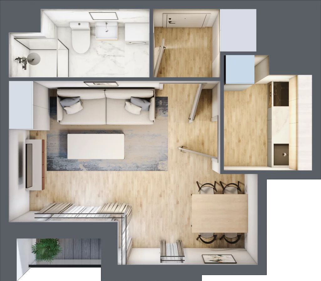1 pokój, mieszkanie 27,18 m², piętro 8, oferta nr 76, Osiedle Lotnictwa Polskiego 12, Poznań, Ogrody, Ogrody, ul. Lotnictwa Polskiego 12