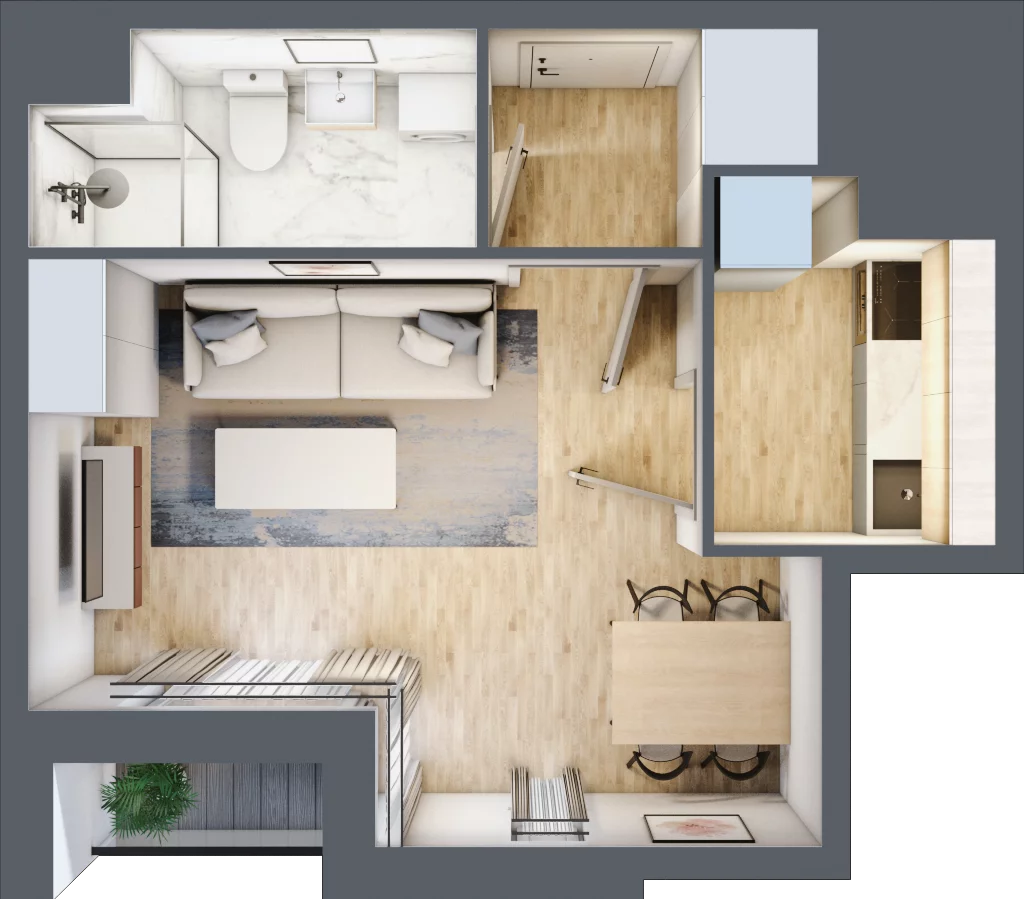 1 pokój, mieszkanie 27,20 m², piętro 3, oferta nr 26, Osiedle Lotnictwa Polskiego 12, Poznań, Ogrody, Ogrody, ul. Lotnictwa Polskiego 12
